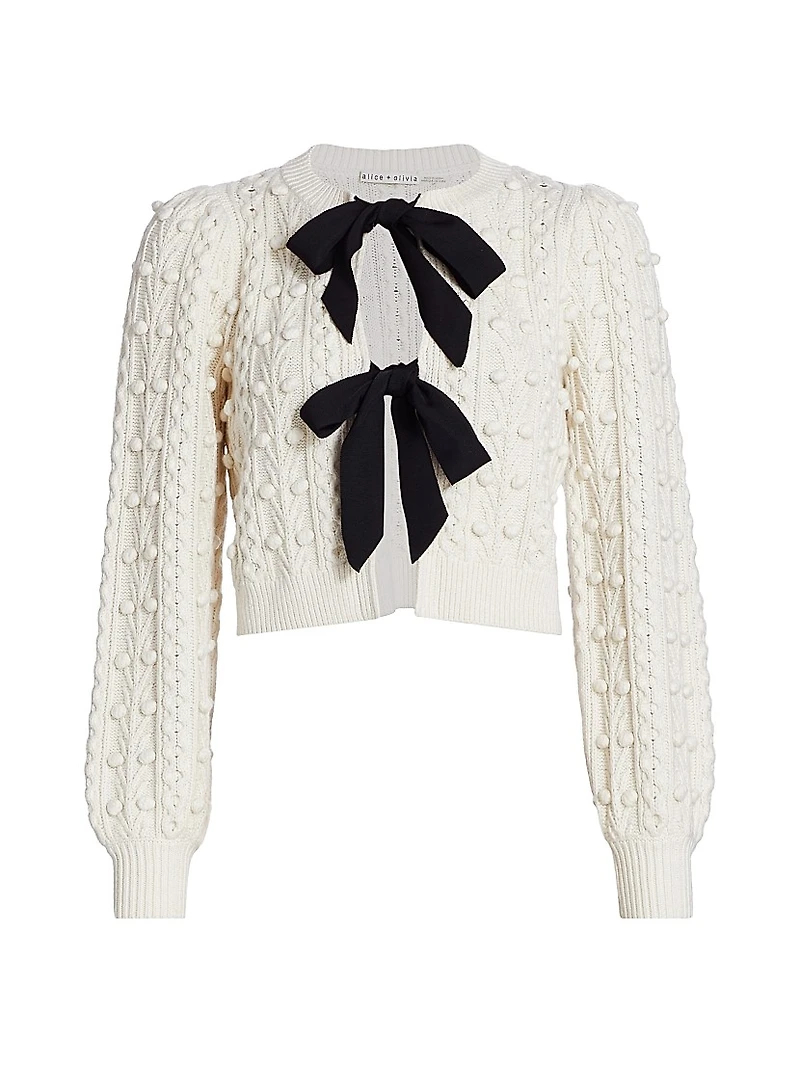 Kitty Puff-Sleeve Cardigan