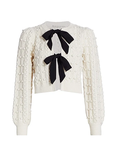 Kitty Puff-Sleeve Cardigan