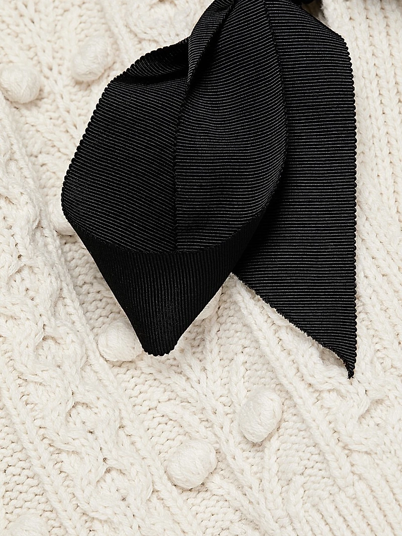 Kitty Puff-Sleeve Cardigan