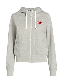 Heart Back Zip Hoodie