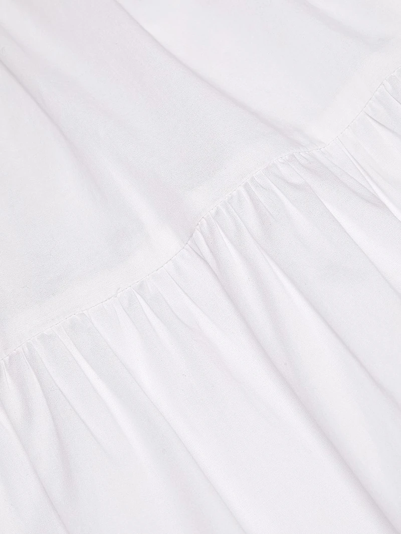 Sea Tiered Midi-Skirt