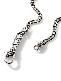 Classic Chain Sterling Silver Curb Link Necklace