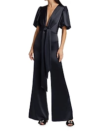 Eden Tie-Waist Wide-Leg Jumpsuit