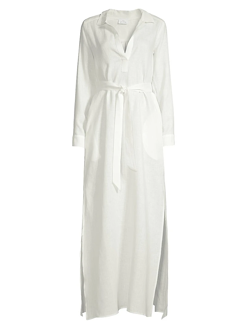 Linen Maxi Shirtdress