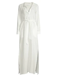 Linen Maxi Shirtdress