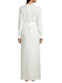 Linen Maxi Shirtdress