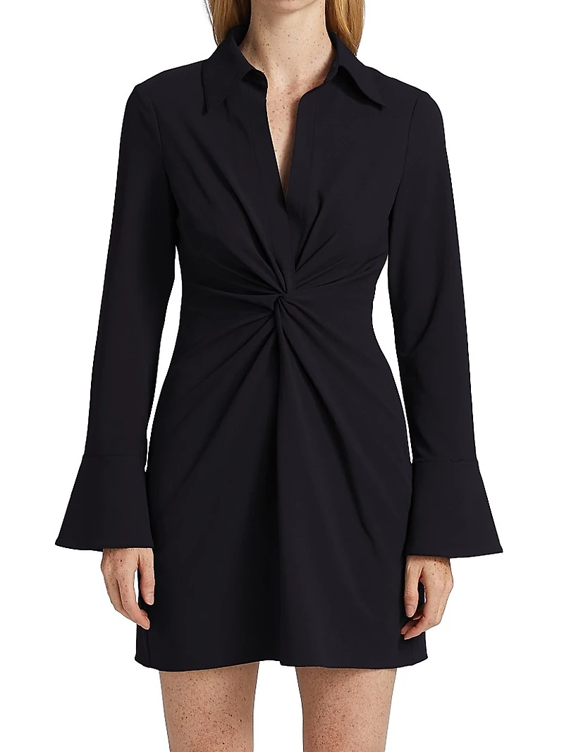 McKenna Knot-Front Shirtdress