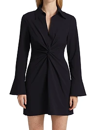 McKenna Knot-Front Shirtdress