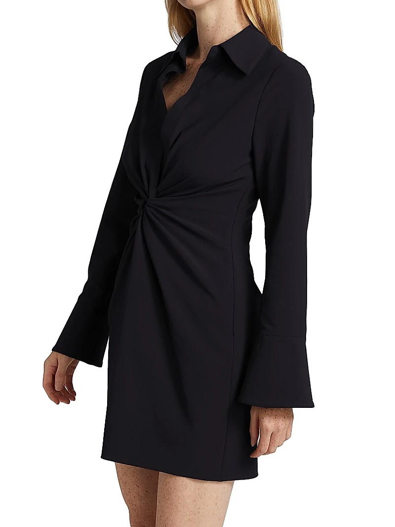 McKenna Knot-Front Shirtdress