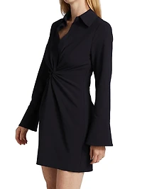 McKenna Knot-Front Shirtdress
