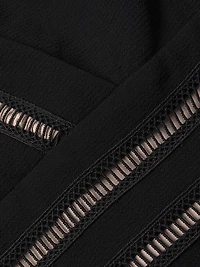 Lattice Trim Fit & Flare Midi-Dress