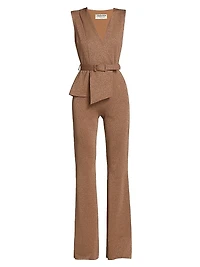 Kerolyn Belted Lurex Jumpsuit