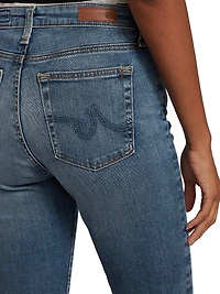 Mari High-Rise Stretch Straight-Leg Jeans