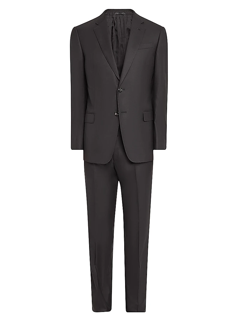 Basic Wool Single-Breasted Suit