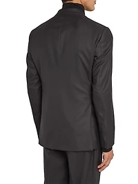 Basic Wool Single-Breasted Suit