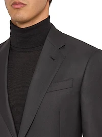 Basic Wool Single-Breasted Suit