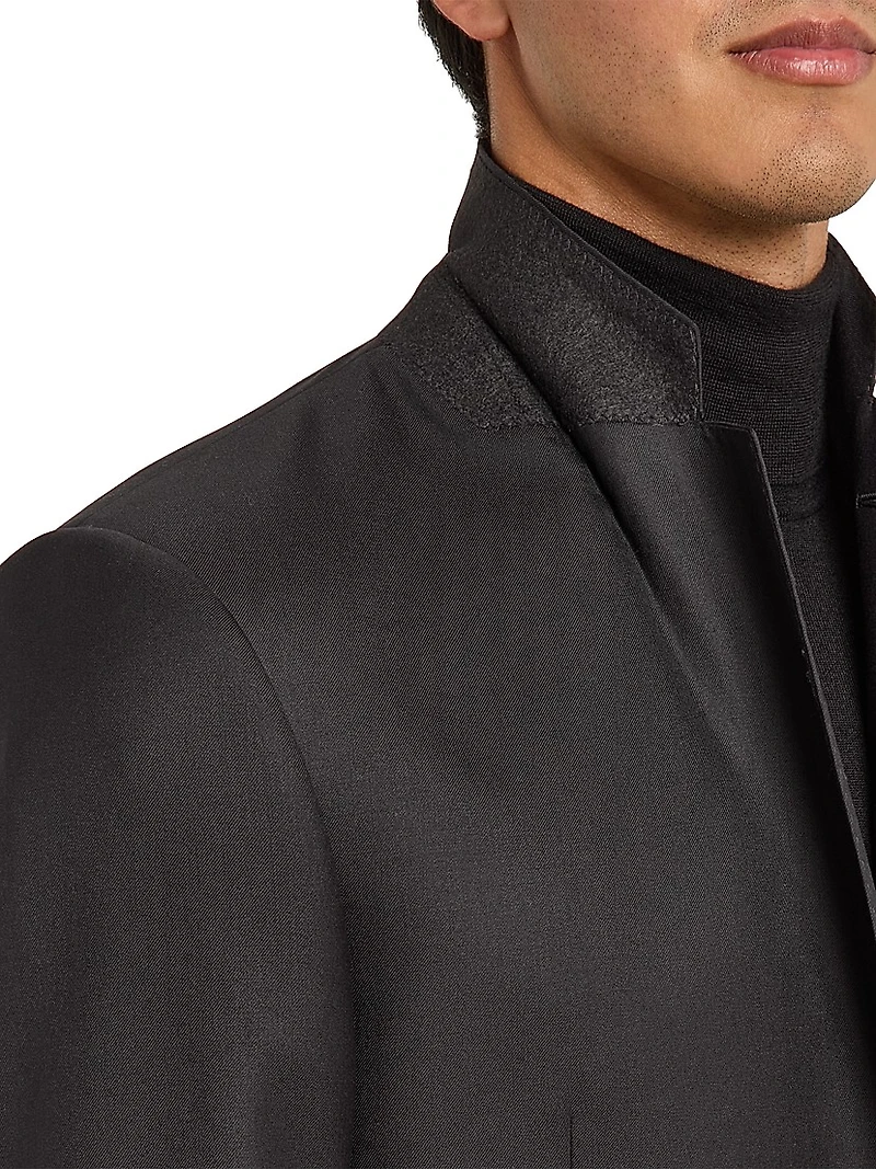 Basic Wool Single-Breasted Suit