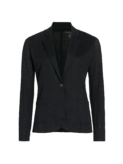 Stretch Linen Blazer