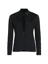 Stretch Linen Blazer