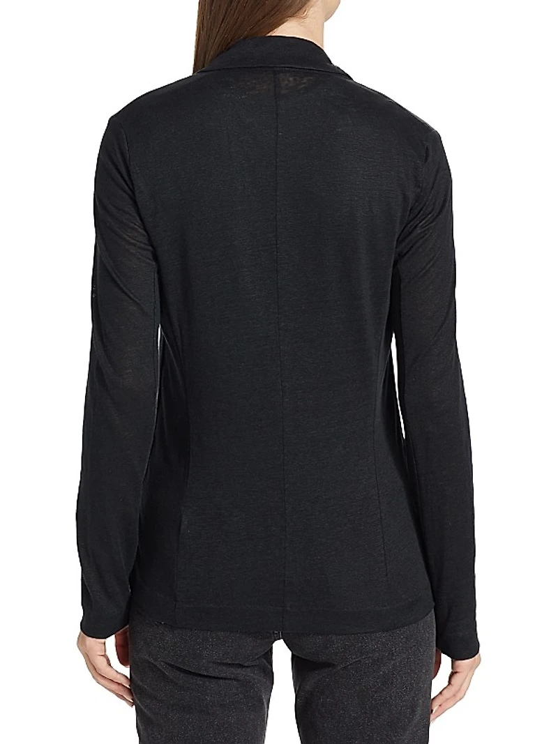 Stretch Linen Blazer