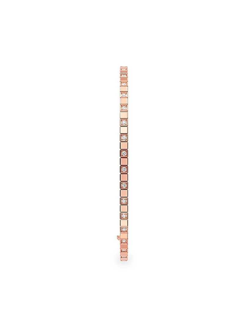 Ice Cube 18K Rose Gold & Diamond Bracelet