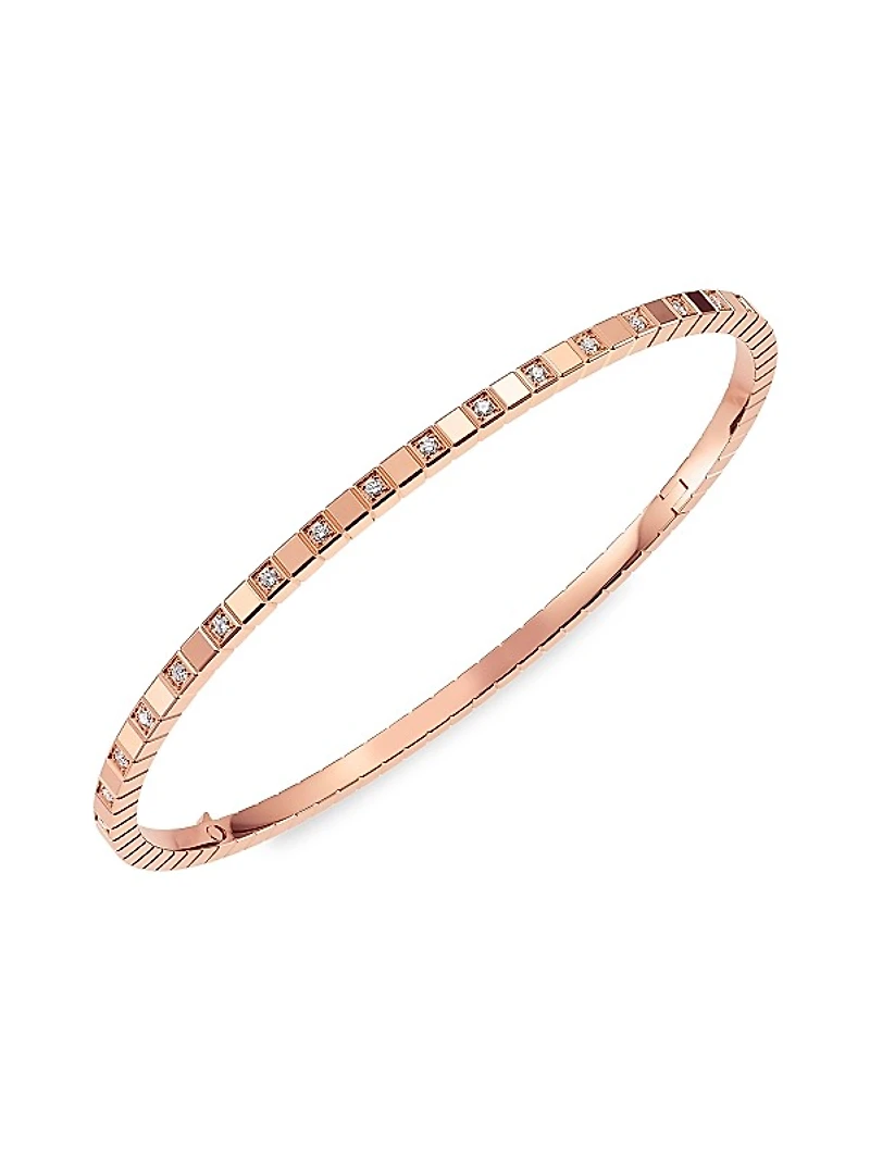 Ice Cube 18K Rose Gold & Diamond Bracelet