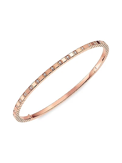 Ice Cube 18K Rose Gold & Diamond Bracelet