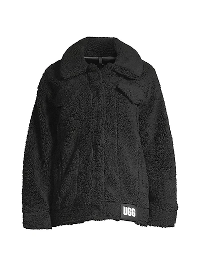 Frankie Faux Shearling Trucker Jacket