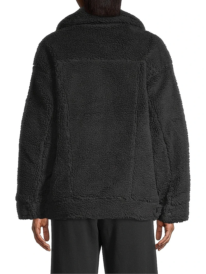 Frankie Faux Shearling Trucker Jacket