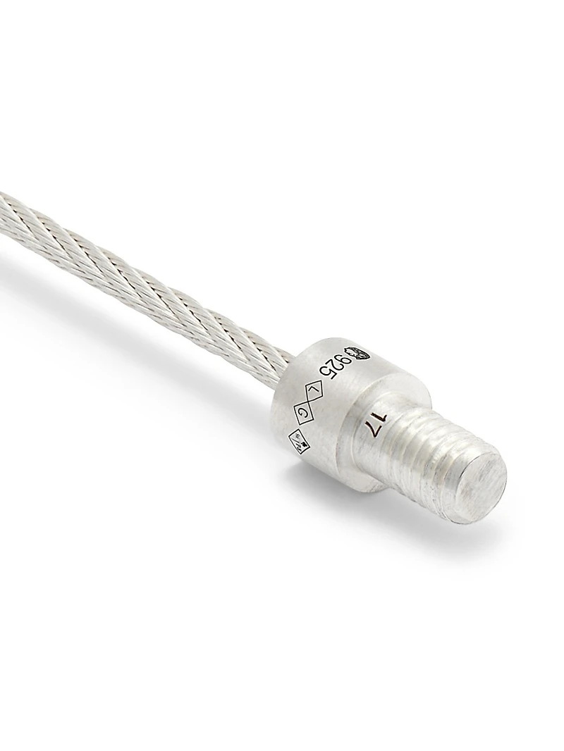 7G Brushed Sterling Silver Cable Bracelet