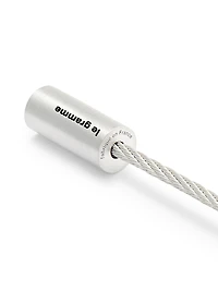 7G Brushed Sterling Silver Cable Bracelet