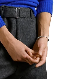 7G Brushed Sterling Silver Cable Bracelet