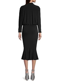 Boyfriend Shirt Fishtail Dress