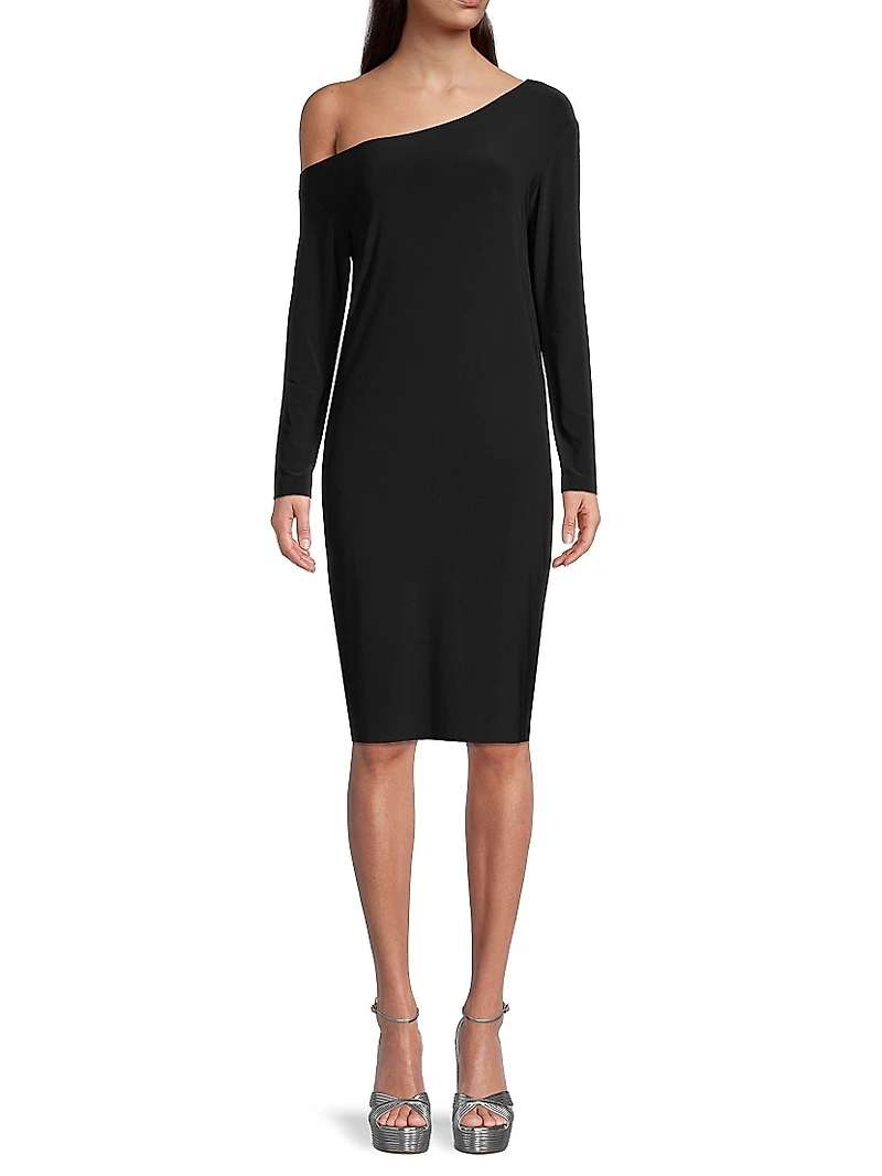 Drop Shoulder Jersey Dress