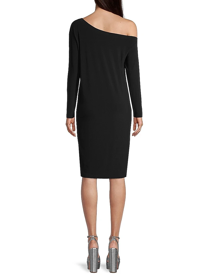 Drop Shoulder Jersey Dress