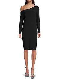 Drop Shoulder Jersey Dress