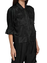 Holly Puff-Sleeve Utility Jacket