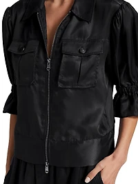 Holly Puff-Sleeve Utility Jacket