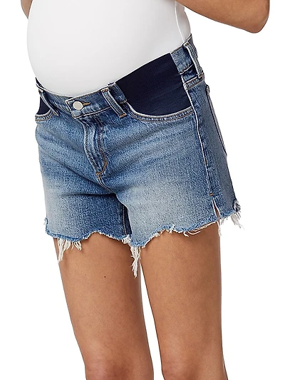The Ozzie Frayed Maternity Shorts