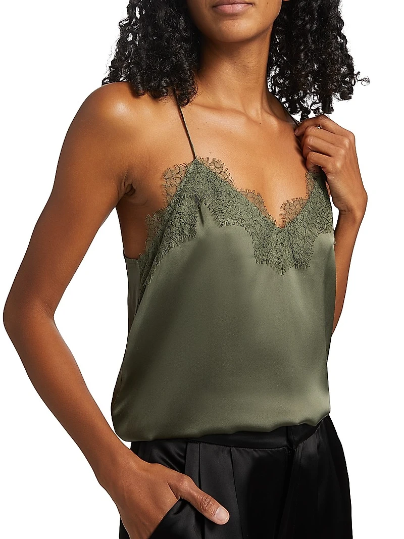 Racer Silk Camisole