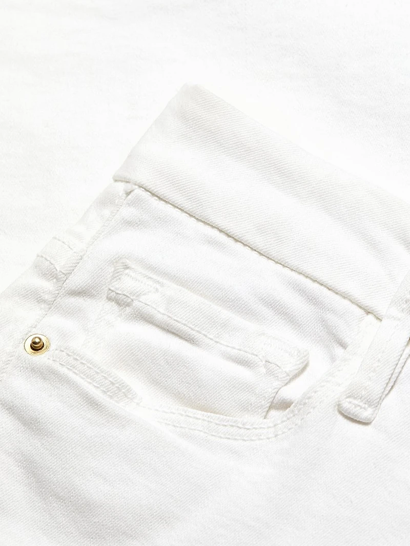 Le Crop Stretch Mini Boot-Cut Jeans