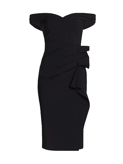 Off-the-Shoulder Midi Dress