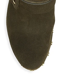 Dacey 100MM Suede Clogs