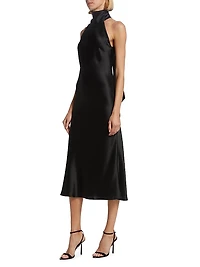 Sienna Satin Halter Neck Gown