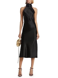 Sienna Satin Halter Neck Gown