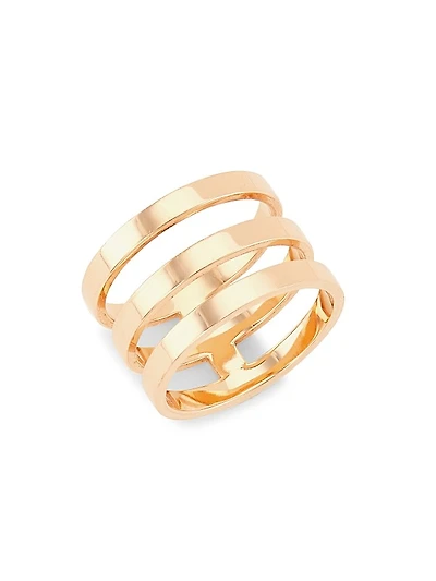 Berbere 18K Rose Gold Triple-Band Ring