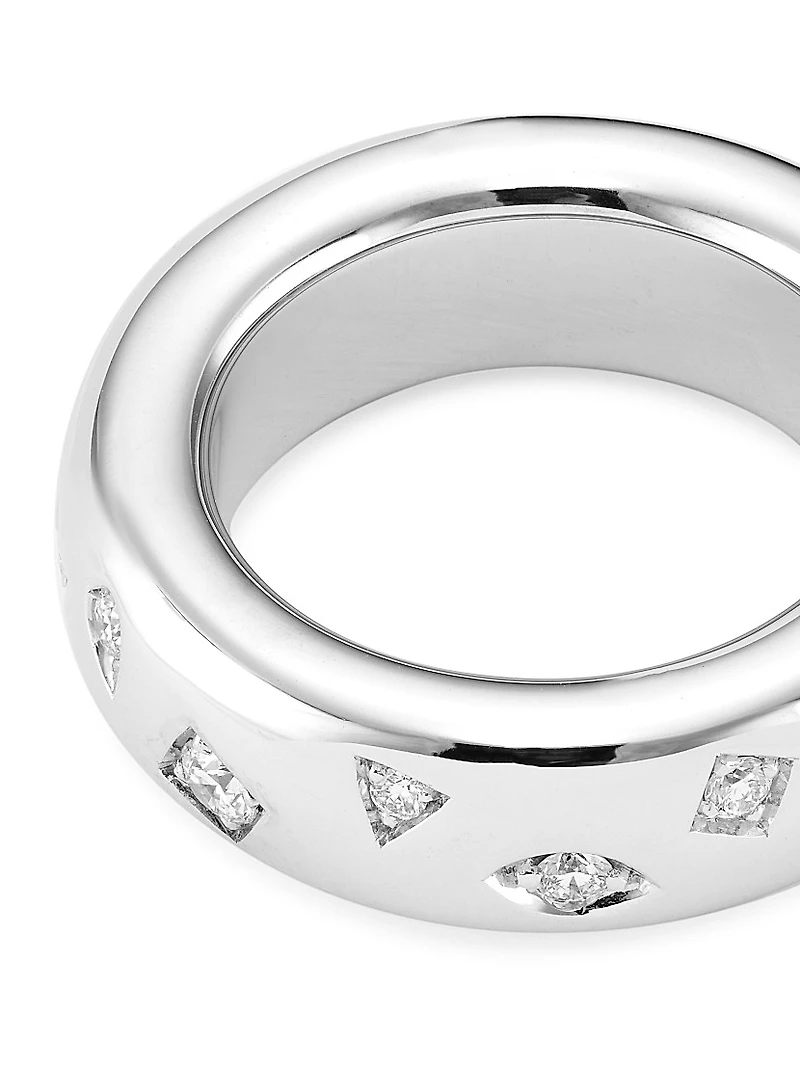Iconica 18K White Gold & Diamond Ring