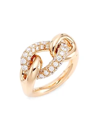 Catene 18K Rose Gold & Diamond Ring