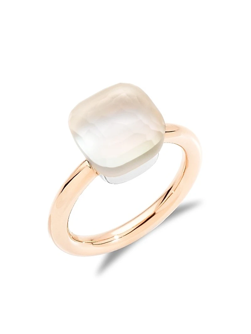 Nudo Gelè Classic White Topaz, Mother-Of-Pearl, 18K Rose Gold & 18K Yellow Gold Ring