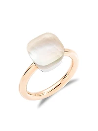 Nudo Gelè Classic White Topaz, Mother-Of-Pearl, 18K Rose Gold & 18K Yellow Gold Ring